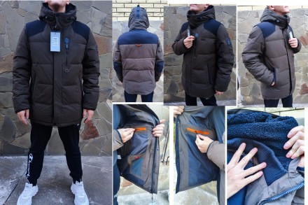 Зимняя мужская  куртка, очень теплая, спортивного стиля, на холлофайбере BIHOR, . Днепр. фото 1