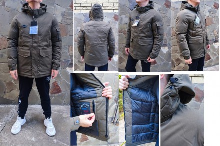 Зимняя мужская  куртка, очень теплая, спортивного стиля, на холлофайбере BIHOR, . Днепр. фото 1