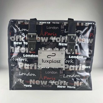 Полипропиленовая сумка хозяйственная  с цветным рисунком №2 Париж (1 шт). Дніпро. фото 1