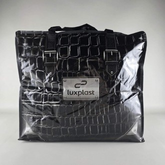 Полипропиленовая сумка хозяйственная  с цветным рисунком №3 Черная Кожа (1 шт). Дніпро. фото 1