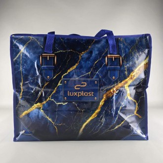 Полипропиленовая сумка хозяйственная  с цветным рисунком №4 Мрамор (1 шт). Дніпро. фото 1
