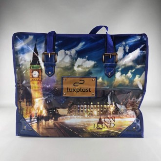 Полипропиленовая сумка хозяйственная  с цветным рисунком №5 Биг Бэн (1 шт). Дніпро. фото 1