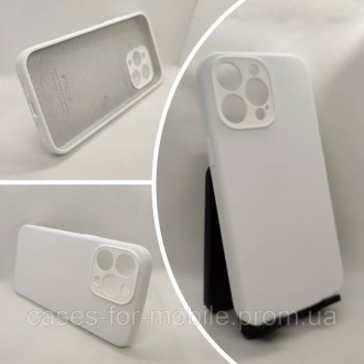 Silicone Case Full Cover силіконовий чохол, бампер для IPHONE 14 PRO white. Хмельницький. фото 1