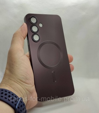 Бордовий ТПУ чохол, MAGSAFE, бампер для Samsung Galaxy S25 FE. Хмельницький. фото 1