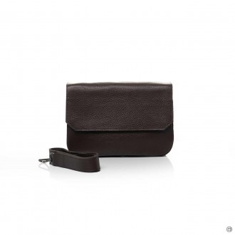 Натуральная кожа. ШОКОЛАД - фабричный, каркасный клатч высокого качества украинс. Київ. фото 1