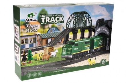Залізна дорога AU8663 на батарейках, в коробці р.52x11x35 см YG Toys. Івано-Франківськ. фото 1