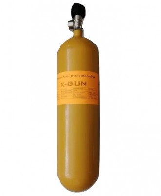 Баллон X-GUN 6л стальной 300bar для PCP. Кременчуг. фото 1