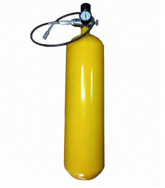 Баллон X-GUN 6л стальной 300bar для PCP с заправочной станцией. Кременчуг. фото 1