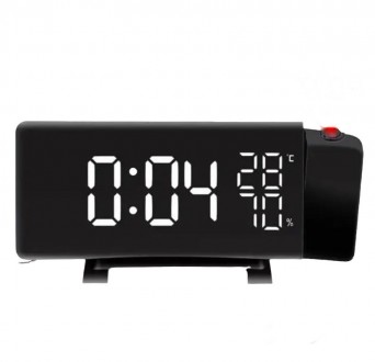 Настольные электронные LED часы на зеркальном дисплее с проекцией времени Dsp 36. Івано-Франківськ. фото 1