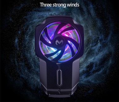 Вентилятор Memo FL05 поможет охладить телефон в любом месте. Легкий и портативны. . фото 5