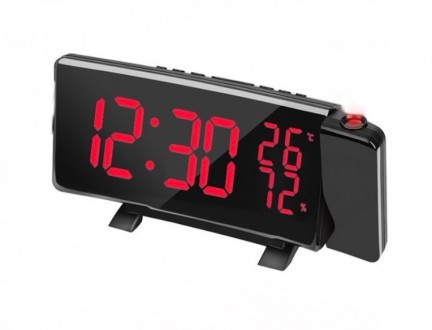 Настольные электронные LED часы Yokkao Qaosiio DS-3621LP Черные с красным. Івано-Франківськ. фото 1