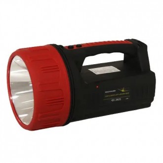 Фонарь ручной аккумуляторный Gold Silver GS-2621 9000 mAh Black-Red. Івано-Франківськ. фото 1