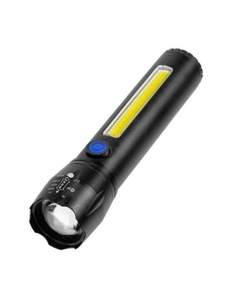 Фонарь ручной с встроенным аккумулятором и зарядкой X-BALOG BL-C62 XPE + COB USB. Івано-Франківськ. фото 1