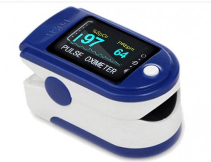 Пульсоксиметр Fingertip Pulse Oximeter 1 шт Синий (0224). Ивано-Франковск. фото 1