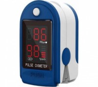 Пульсоксиметр Heal Force Fingertip Pulse Oximeter Синий + многоразовая черная ма. Ивано-Франковск. фото 1