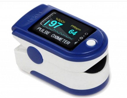Пульсоксиметр Pulse Oximeter Healer AD807 электронный на палец Синий. Ивано-Франковск. фото 1