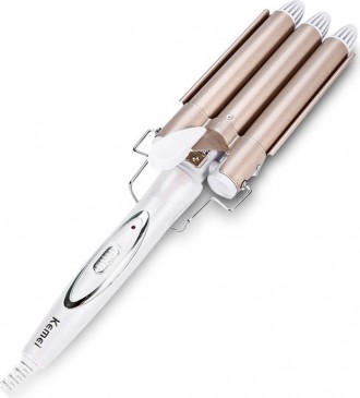 Тройная Плойка Kemei Km-1010 Три Пальца. Івано-Франківськ. фото 1