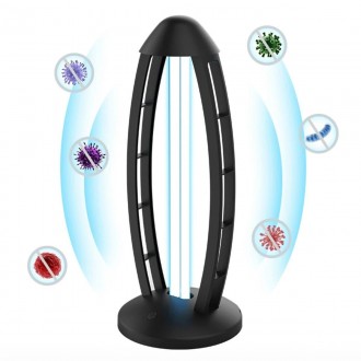 Кварцевая лампа бактерицидная 38W БЕЗОЗОНОВАЯ черная и дистанционное управление . Ивано-Франковск. фото 1