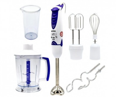 Погружной блендер Rotex RTB508-W 500 Вт Белый/синий. Ивано-Франковск. фото 1