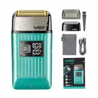 Электробритва шейвер VGR V-357 Бирюзовый (2255556704). Ивано-Франковск. фото 1