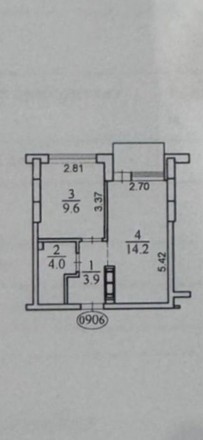 1-комнатная квартира, 33 кв.м. Київ. фото 1