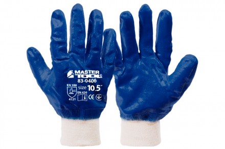 Рукавички Mastertool - Мастило-бензостійкі з м'яким манжетом 10,5". Одеса. фото 1