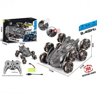 Машина на радіокеруванні 36968-5 A (24) акумулятор 3.7 V, пульт 2.4 G, парогенерація, роликові колеса, обертається, трансформаці. Одеса. фото 1