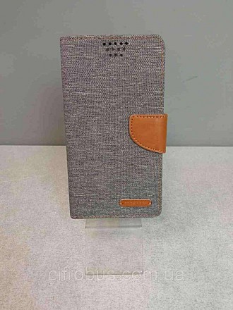 Чохол для мобільного телефона Universal Book Cover Goospery Canvas Diary 5.5" Grey. Київ. фото 1