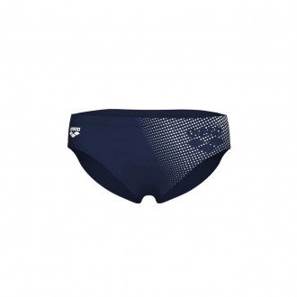 Плавки-слипи для мужчин Arena FOGGY DOTS SWIM BRIEFS темно-синий, белый Муж 85 0. Шостка. фото 1