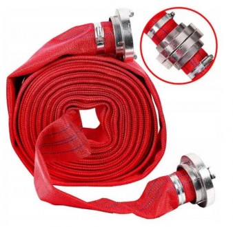 Рукав красный 2 дюйма 30 м. MAX MXFHR-30 8 Бар. Киев. фото 1