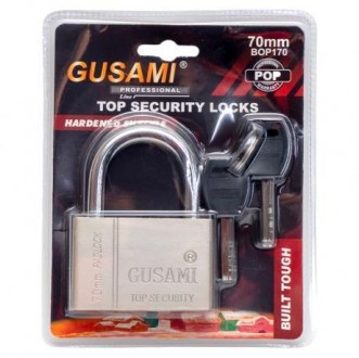 Від 2 шт. Замок навісний  70мм GUSAMI N-70мм купить оптом. Одеса. фото 1
