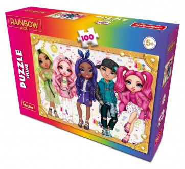 Пазл Ideyka "Rainbow High Shine" 100 елементів, 30х40 см   LP100-001  ish. Харьков. фото 1