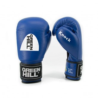 Перчатки боксерские "KNOCK" GREEN HILL лицензированные ФЕДЕРАЦИЕЙ БОКСА УКРАИНЫ,. Київ. фото 1