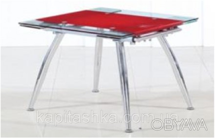 
Стол обеденный Франческа
Размер: 110/150/80
Цвет: Красный/черный 
Материал: Кар. . фото 1