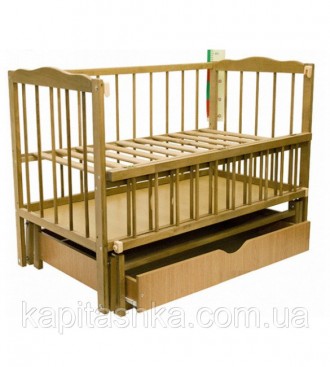 Кроватка МАЛЫШ дуб. Киев. фото 1