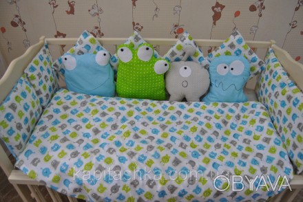 Самые модные постельные комплекты 2017- отдельные подушки с подушками в форме му. . фото 1