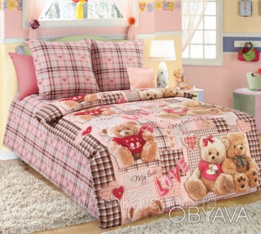 Комплект постельного белья "Плюшевые мишки, розовый"
Основные характеристики* 
П. . фото 1