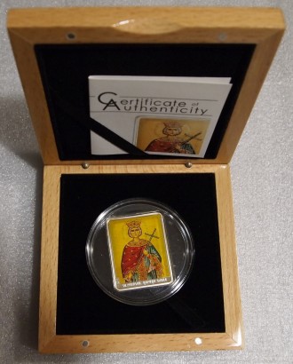 Продам коллекционную серебряную монету Святая Елена из серии Святые покровители.. . фото 5