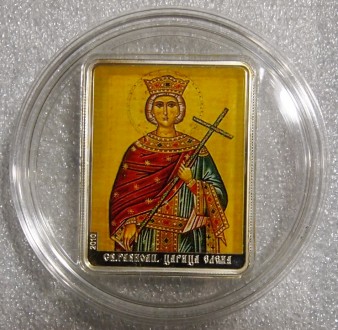 Продам коллекционную серебряную монету Святая Елена из серии Святые покровители.. . фото 3