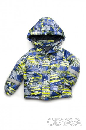 Куртка-жилетка 2 в 1 для мальчиков 1- 4 лет утепленная с отстегивающимися рукава. . фото 1