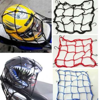 Очень удобная сетка для шлема.
Размер 40-40см.
Можно пристегнуть шлем на багаж. . фото 2