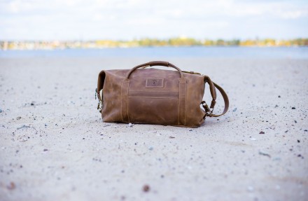 Спортивная сумка Sport & Travel исполнена из 100% натуральной кожи с винтажн. . фото 6