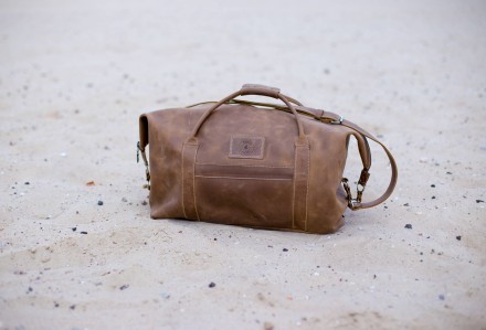 Спортивная сумка Sport & Travel исполнена из 100% натуральной кожи с винтажн. . фото 4