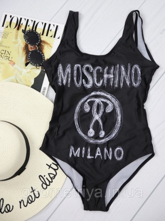 Сдельный купальник Moschino Milano (реплика) в черным цветом. Харків. фото 1 Сдельный купальник Moschino Milano (реплика) в черным цветом. Харків. фото 1