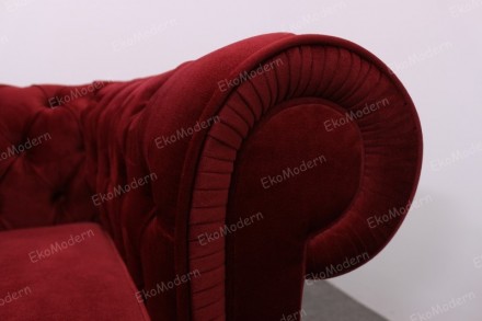 Изысканный диван ЧЕСТЕР в мягком велюре выполнен в классическом английском стиле. . фото 4
