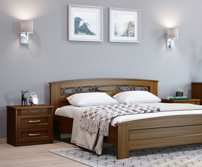 Ціна вказана за ліжко зі спальним місцем 1600х2000мм у деревоподібних відтінках.. . фото 2