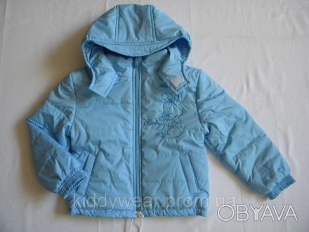 Весенняя куртка для малыша "Зайчик" - выполнена из плащевой ткани , украшена выш. . фото 1