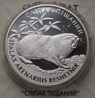 Продам серебряную монету Сліпак Піщаний  10 грн 31,1 грамм. В отличном состоянии. . фото 5