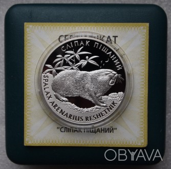Продам серебряную монету Сліпак Піщаний  10 грн 31,1 грамм. В отличном состоянии. . фото 1