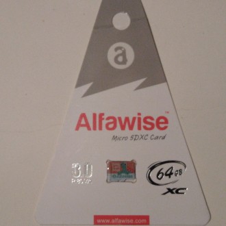 Карта пам'яті  "Alfawise"  UHS-3 на 64GB. надійна, практична,
 л. . фото 3